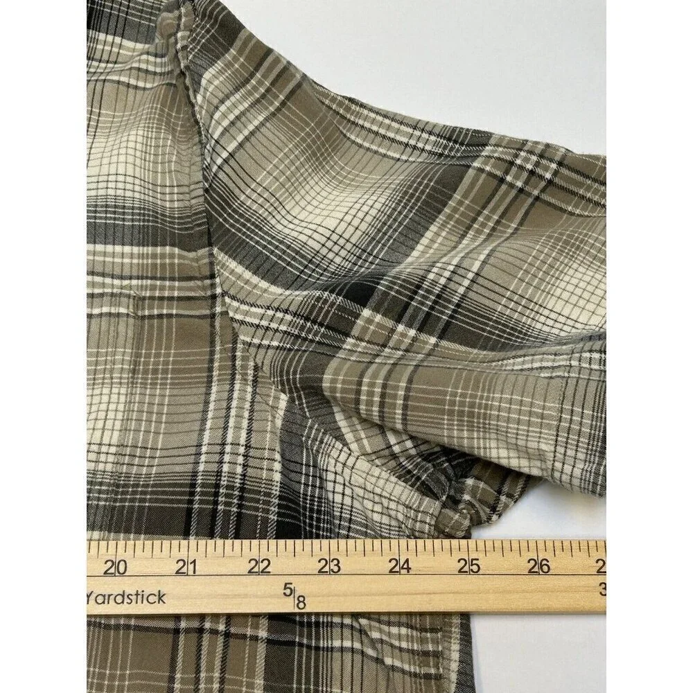 Toad&Co Shirt Mens XXL 2XL Plaid Smythy Short Sleeve Shirt Organic Cotton